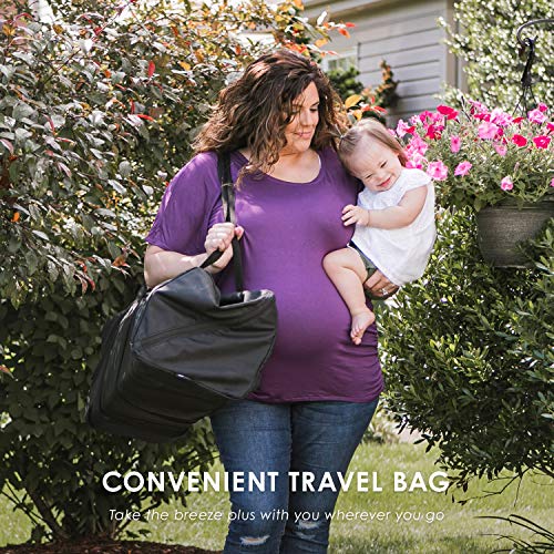 4moms Breeze Plus Portable playard with Removable Bassinet and Changing Station - Easy one Push Open, one Pull Close, from The Makers of The mamaRoo - Thumbnail 3