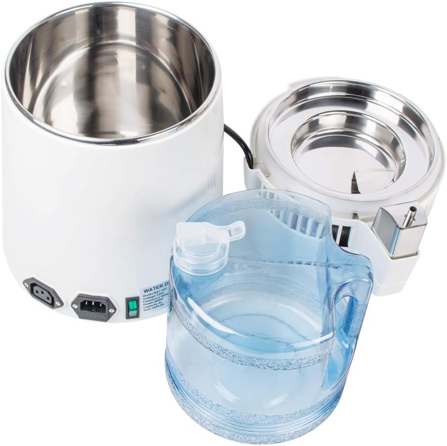 4L Stainless Steel Internal Pure Water Distiller,Countertop Water