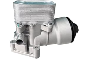 FORRIE Aluminum Oil Filter Housing with Oil Cooler & Filter FIts for VW Passat Jetta Golf 2.0 TDI (2012-2014), Audi A3 A4 Q3 Quattro (2010-2017), OE 03L115389H