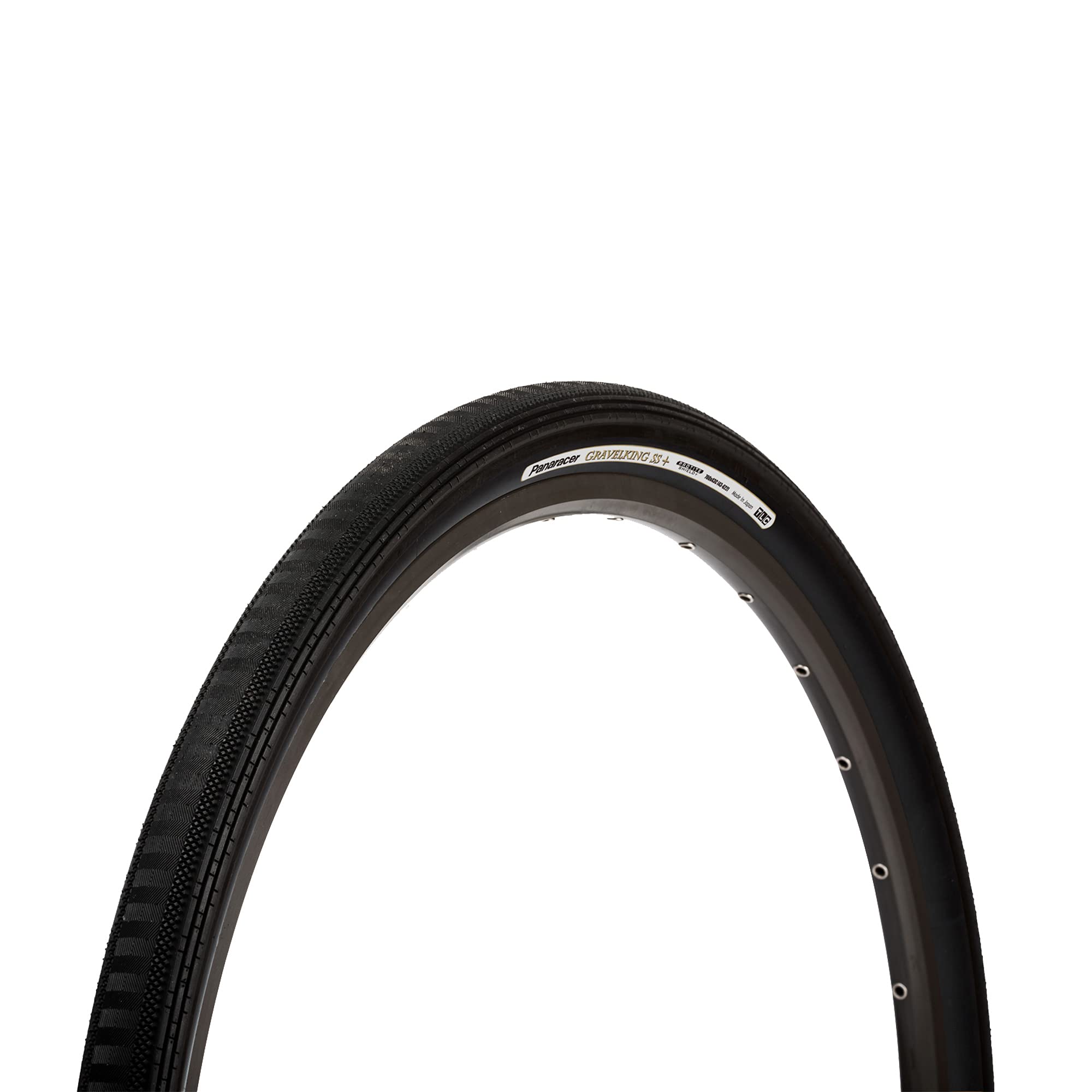 Panaracer GravelKing Semi Slick Plus TLC Folding Tyre : Black, 700 x 43c — image 1
