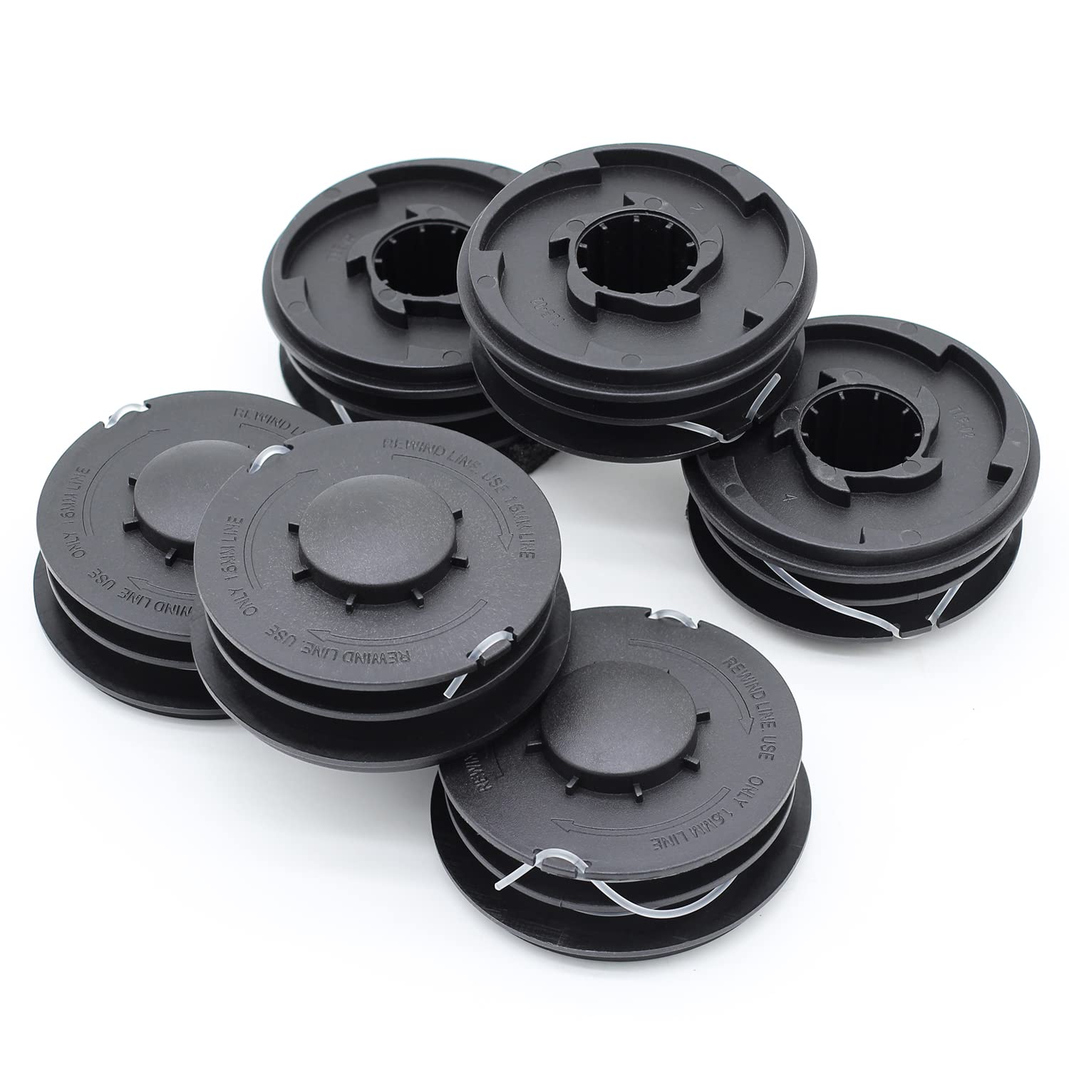 SWNKDG 6 Pieces Thread Spools Suitable for Aldi Gardenline GLR GLT Length 10 m Diameter 1.60 mm