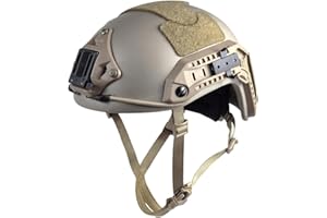 H World Shopping Adjustable Maritime 10 Level of Kevlar Fibre Protective Helmet Tan DE