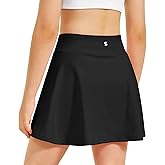 Stelle Girls Tennis Skirts with Pockets Athletic Skorts Inner Shorts High Waisted Sports Golf Running Skirt