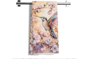 Hummingbird Gifts for Women Floral Kitchen Towels Spring Summer Hummingbird Floral Kitchen Dish Hand Tea Towels Bathroom Home