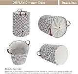 Maxsilan 80L X-Large Laundry Basket with Drawstring Handles Grey view 6