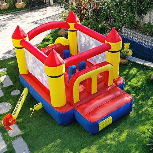 YARD Inflatable Bounce House Kids Tunnel Obstacle Bouncer with Air