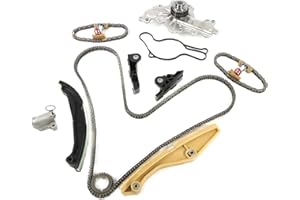 DAYSYORE Timing Chain Kit with Water Pump Fits for Ford-Edge Flex Taurus Explorer 3.5L / 3.7L, for Lincoln MKS MKX MKZ 3.7L Engine Replace OE BL3Z-6268-A,AT4Z-6268-A,AT4Z-6306-A,BL3Z6268A,AT4Z6268A,