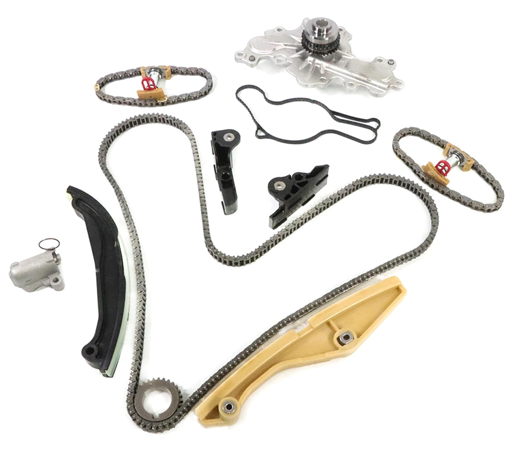Photo 1 of DAYSYORE Timing Chain Kit with Water Pump Fits for Ford-Edge Flex Taurus Explorer 3.5L / 3.7L, for Lincoln MKS MKX MKZ 3.7L Engine Replace OE BL3Z-6268-A,AT4Z-6268-A,AT4Z-6306-A,BL3Z6268A,AT4Z6268A,