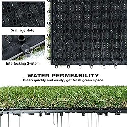 XLX TURF Artificial Grass Tiles Interlocking Turf