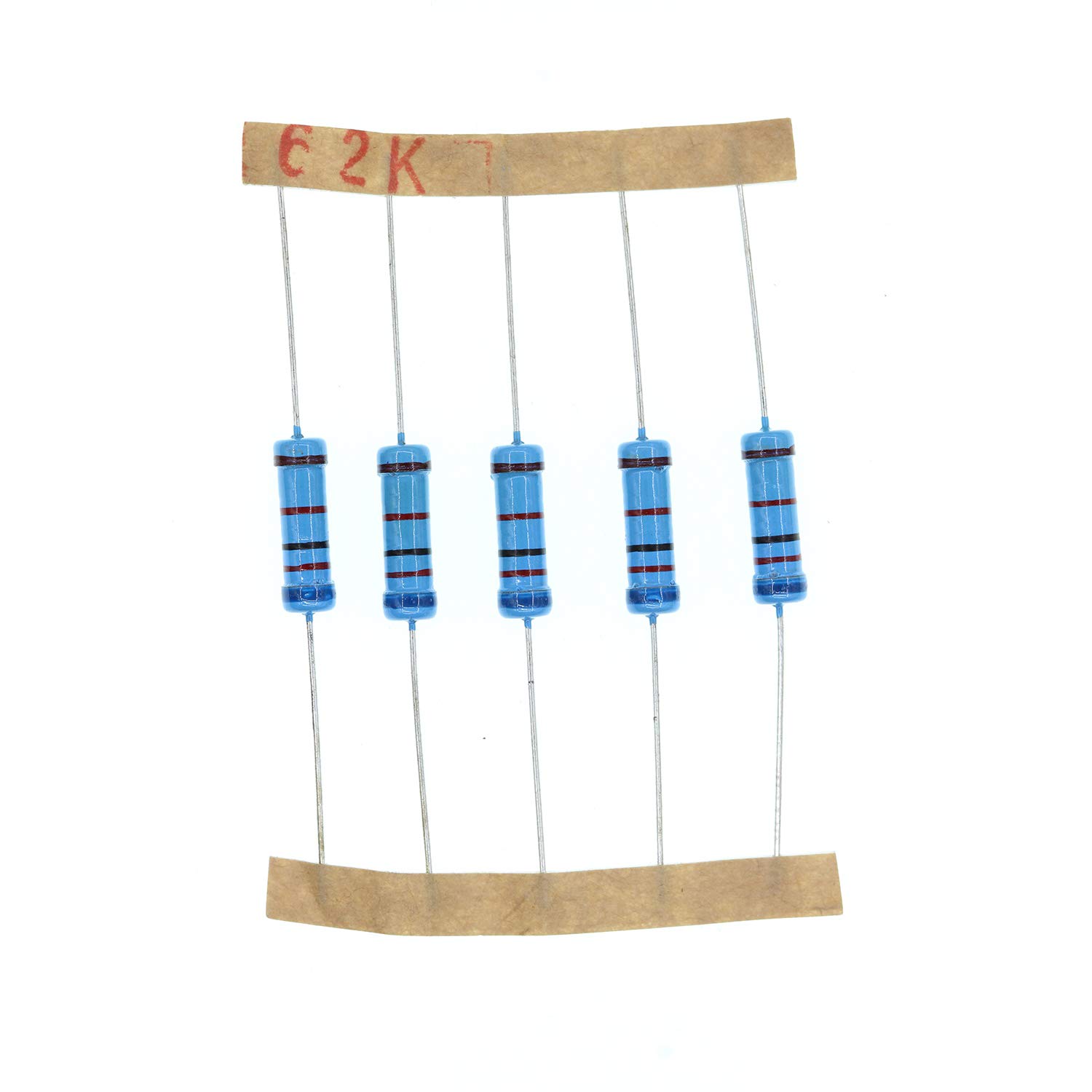 HUABAN 50PCS 2 Watts 2W 62K Ohm 1% Metal Film Resistor