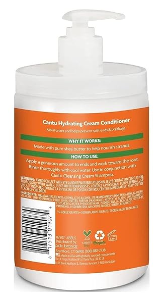 CANTU NATURAL HAIR CONDITIONER HYDRATING CREAM 25 OUNCE PUMP (6 PACK)