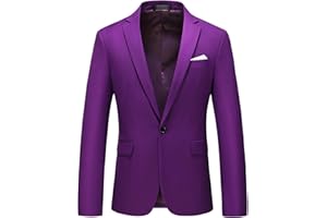 MOGU Mens Blazer Slim Fit Sport Coats 26 Colors Suit Jacket for Daily Business and Prom Party