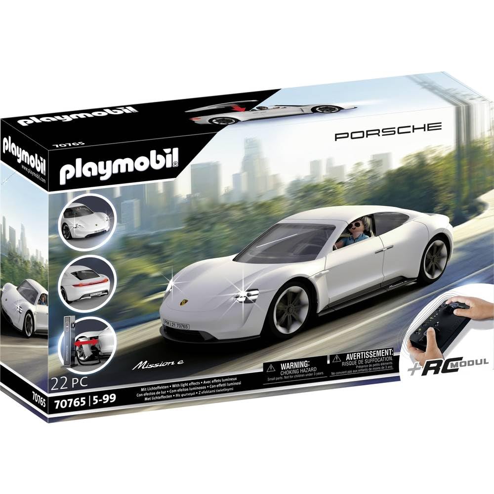 Playmobil Porsche 70765 Porsche Mission E, With Remote Control and Light Effects, For Children Ages 5+