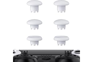 eXtremeRate Robot White Replacement Swappable Thumbsticks for PS5 Edge Controller, Custom Interchangeable Analog Stick Joysti