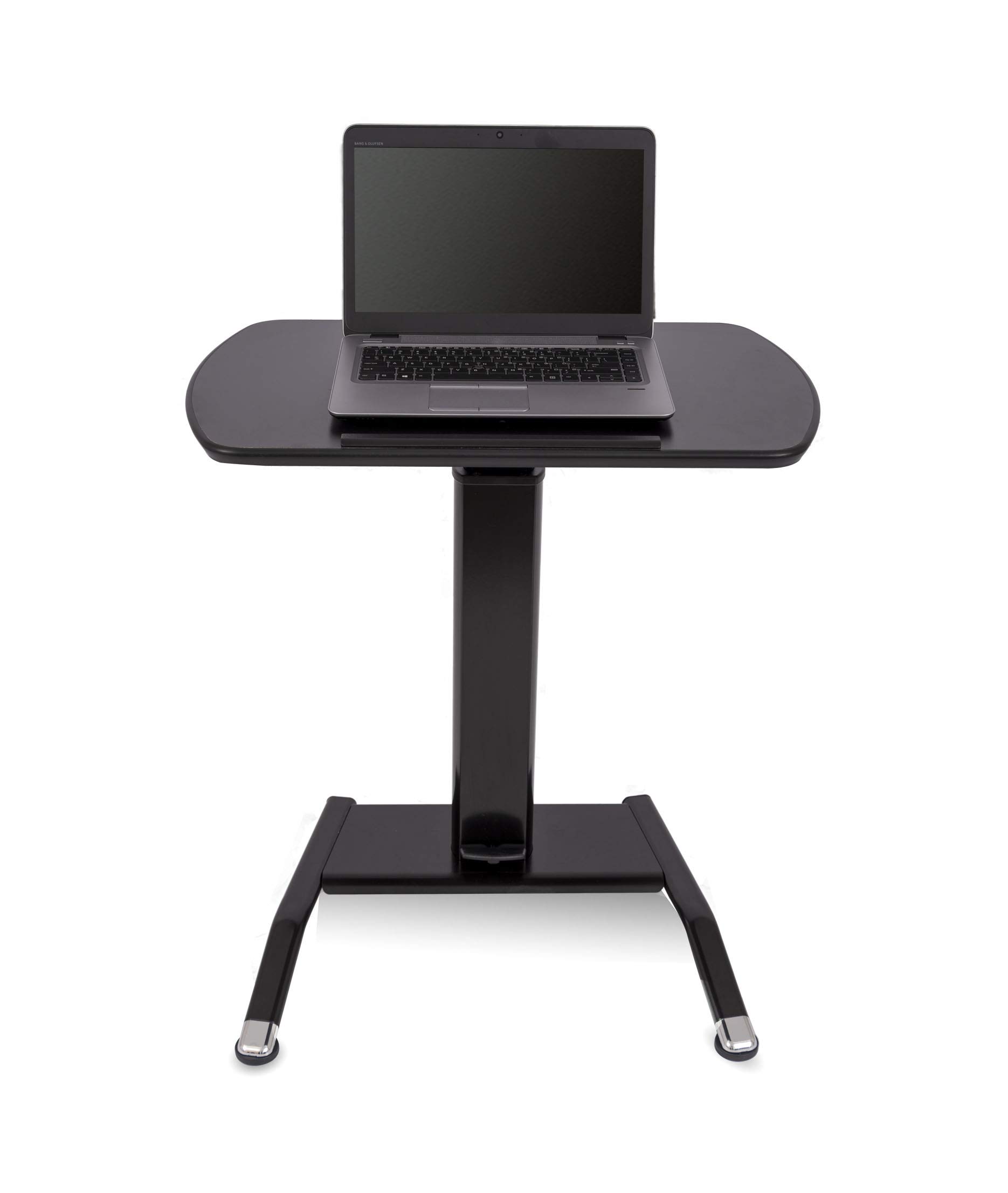 Pneumatic Adjustable-Height Lectern (Black)