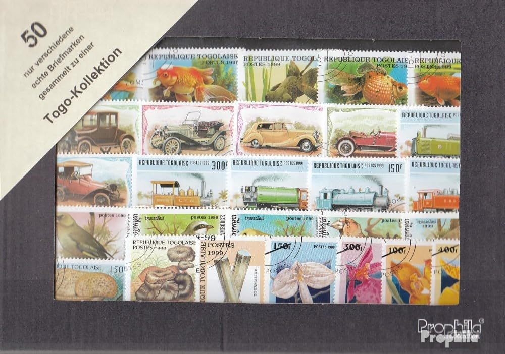 Prophila Collection Togo 50 various stamps (Stamps for collectors)