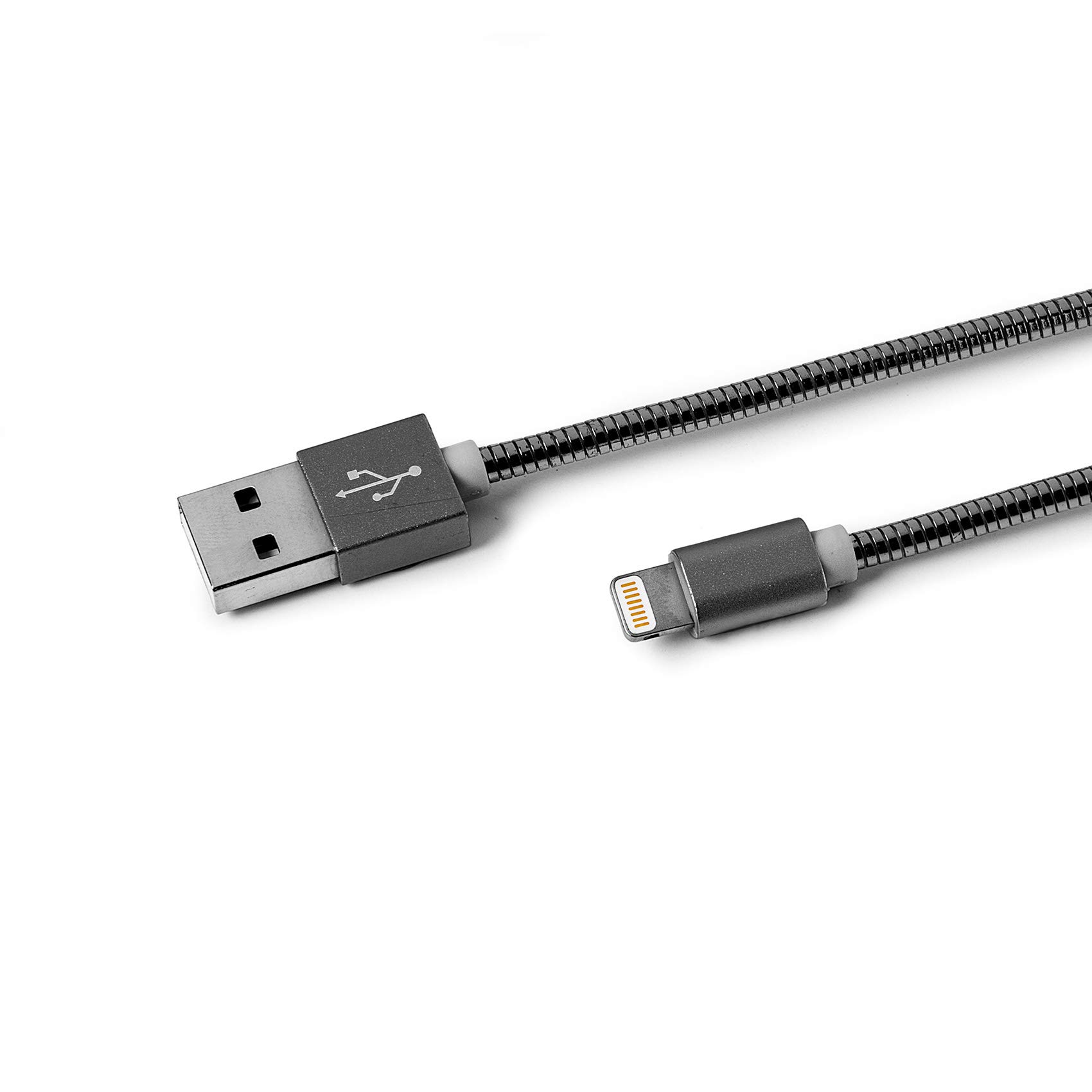 Celly - USB lightning metal cable dark silver