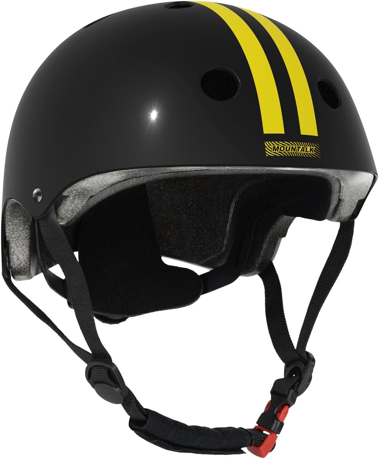 Photo 1 of Kids Bike Helmet Age 3-5/5-8 Years Old,Skateboard/Bicycle/Skating Helmets for Boys and Girls/Shinny Black,Medium Size for Big Kids/Junior