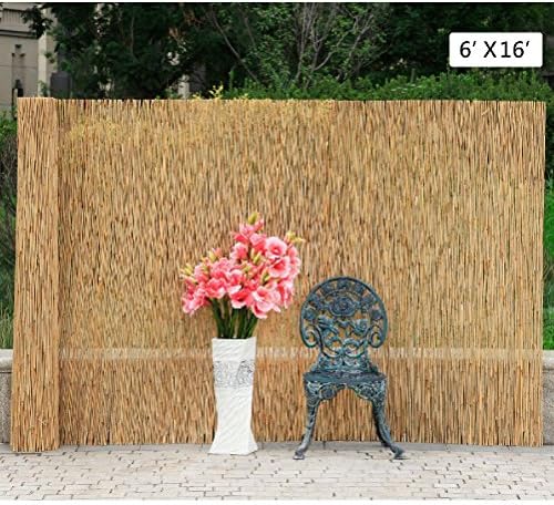 6'X16' Reed Screening Garden Balcony Wind Protection Privacy Fencing Fence Panel