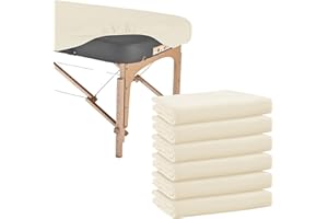 6 Piece Microfiber Massage Table Sheets, Fitted Massage Covers, Reusable Spa Bed Sheets, Soft Beauty Salon Table Protective C