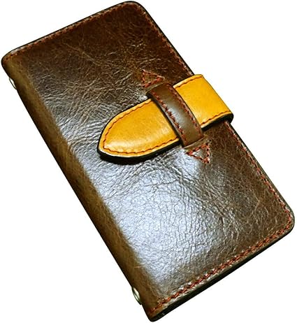 Amazon スマホケース 手帳型 本革 Aquos Sense 5g Shg03 L ケース 手帳 かっこいい 人気 メンズ パイソン レザー ツートーン アクオス センス ファイブジー カバー Shg03 ケース おしゃれ バイカラー E ブラウン キャメル A Type マグネット不使用 カード収納