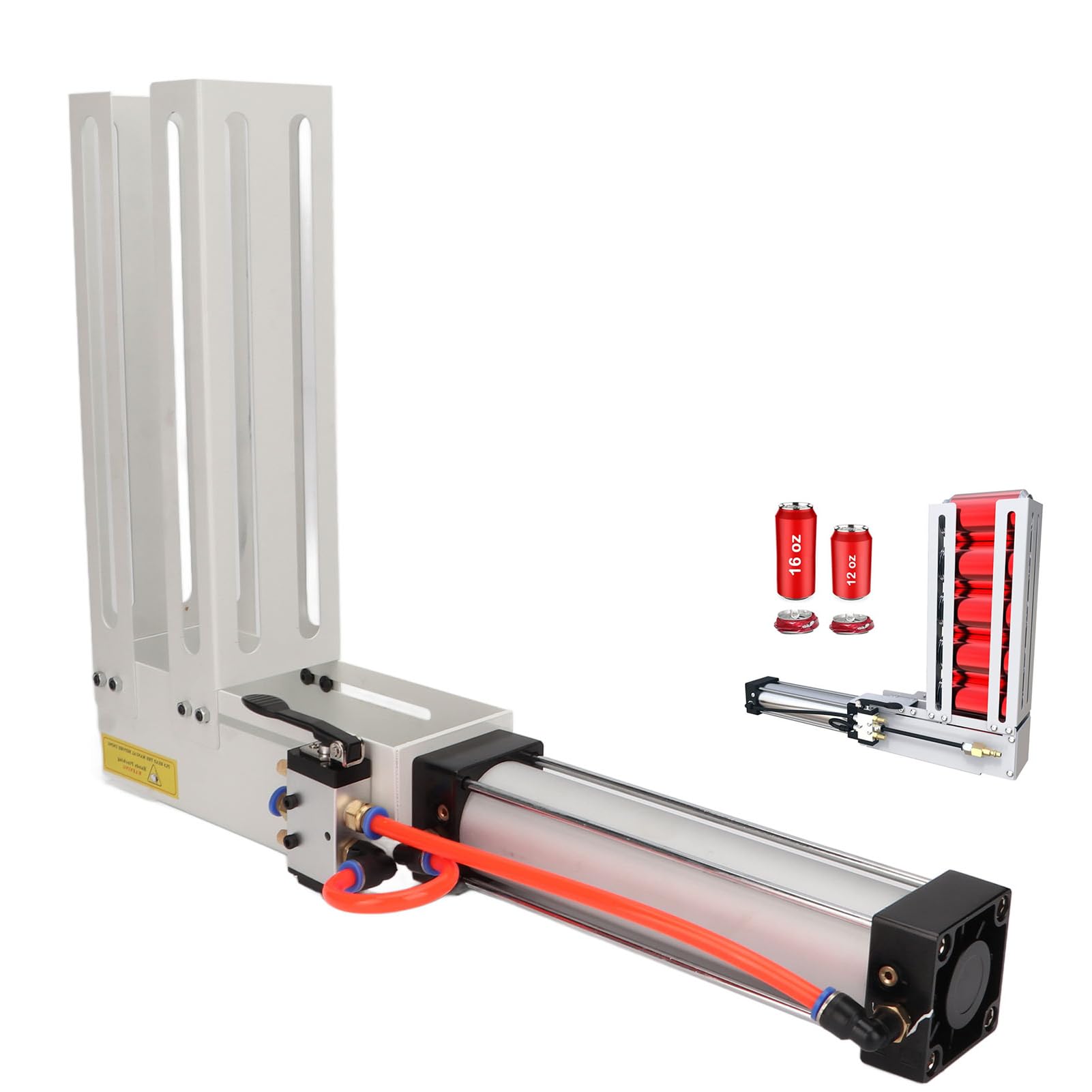 Heavy Duty Can Crusher Aluminum Alloy Wall Mounted Can Smasher Pneumatic Can Crusher 12oz and 16oz Can Recycling Tool for Kitchen Factories