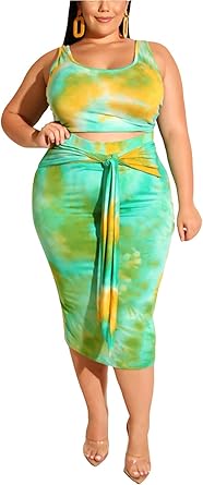 plus size tie dye dress