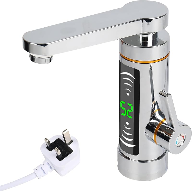 maxant 3300W Instant Hot Water Faucet Tap Digital Display Stainless Steel