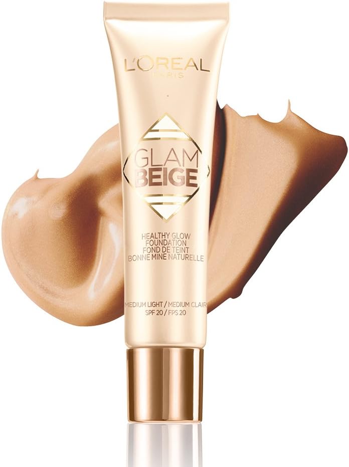 L'OREAL - Fond de teint - GLAM BEIGE Bonne Mine Naturelle SPF20-30ml - MEDIUM CLAIR, 30 Medium Light, 30 ml (Pack of 1) - Image 4