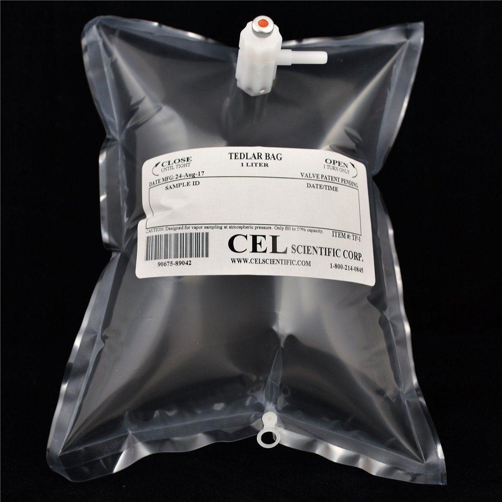 Tedlar Bag 1L Air Sampling Gas Sampling PVF Film Polypropylene