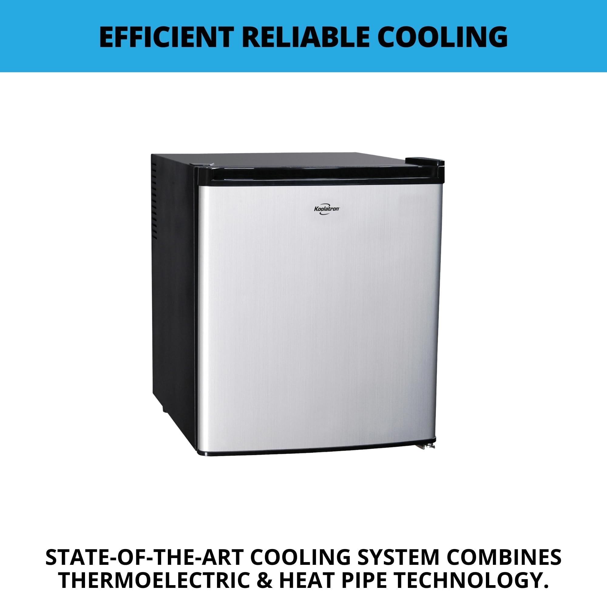 Koolatron 12V / 110V Refrigerator - Mini Fridge With Freezer For Trucks, Cool Storage For Kitchen, Bedroom, Office, Dorms, Compact Free Standing, Neveras Pequeñpara, 1.7 Cubic Feet Capacity, White