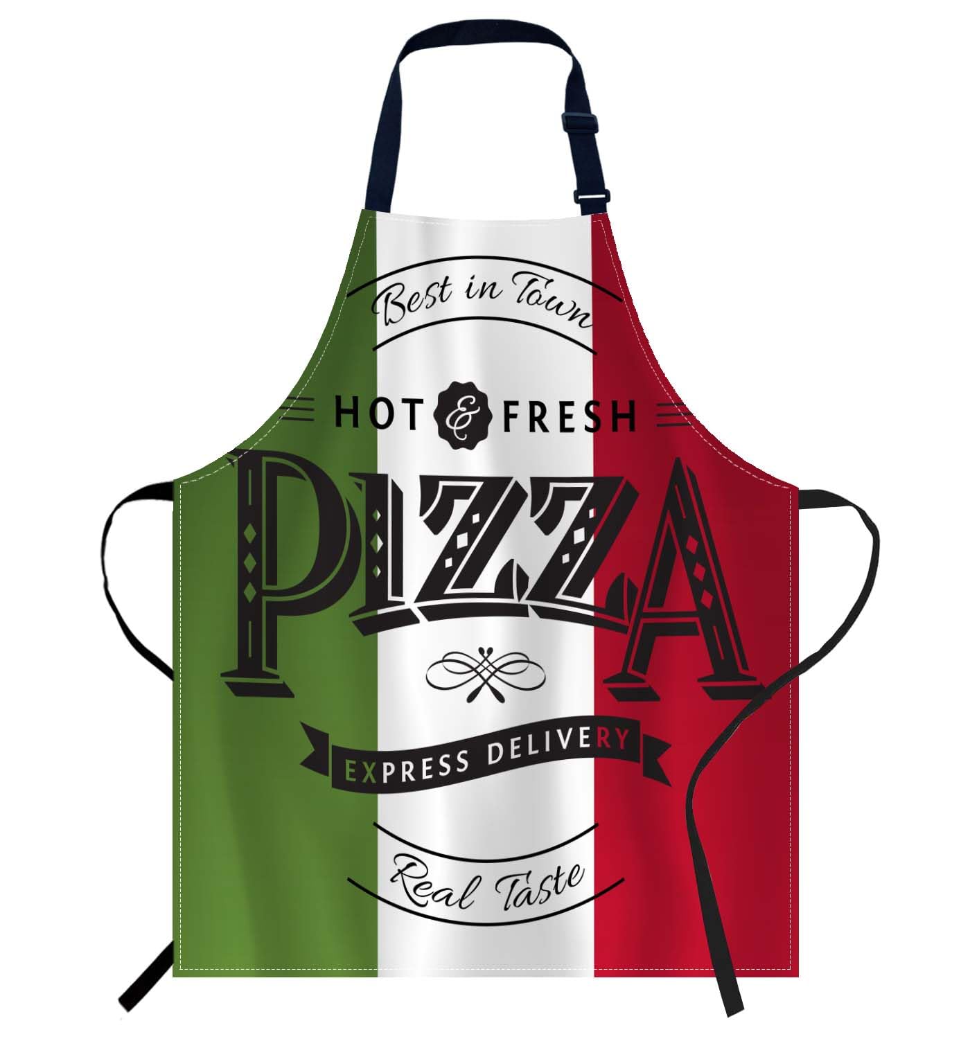 Smooffly Pizza Apron - Unisex Adjustable Bib Apron for Home, Restaurant, Coffee Shop, Garden — image 1