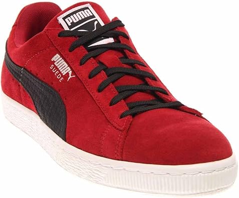 puma suede red shoes