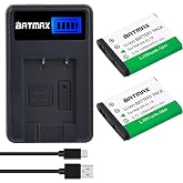 Batmax 2X EN-EL19 NP-BJ1 Battery + Quick LCD Charger for Nikon Coolpix A100, A300, S33, S100, S2600, S2700, S2750, S2800, S3100, S3300, S3400,S4100,S6700, S6800, S6900 and NP-BJ1, NPBJ1 Cameras