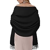 Darller Winter Scarf for Women Pashmina Shawls and Wraps for Evening Dresses Wedding Party Bridesmaid Warm Long Scarves Shawl