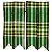 Tartanista Mens Green Irish Tartan Pointed Kilt Sock Flashes
