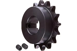 Generic Finish Bore Sprocket, 40BS20-5/8, B-Hub Sprocket, 20 Teeth, 5/8"" Finish Bore, Black