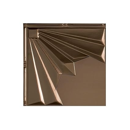Fasade Easy Installation Art Deco Argent Bronze Glue Up Ceiling