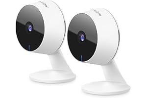 LaView Smart Indoor Security Camera for Home(2 Pack), 1080p HD Baby Monitor with Motion and Sound Detection,Two-Way Audio, Night Vision, US Cloud Server & SD Card Storage, Compatible with Alexa