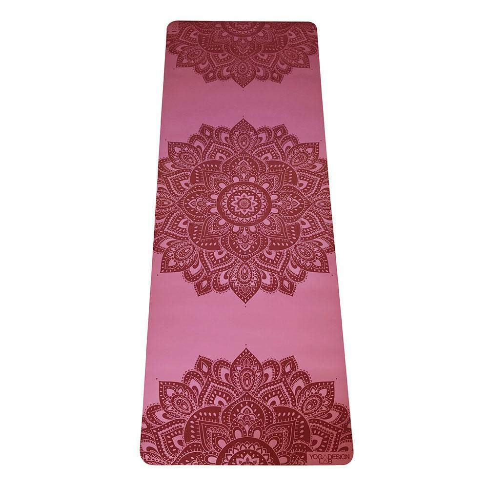 Yoga Design Lab | THE INFINITY MAT | Luxurious Unique Non-Slip Design Provides Unparalleled Grip to Support and Align You Beautifully | Eco-Friendly | 4 Colors | w/Carrying Strap! (Mandala Rose, 5mm)