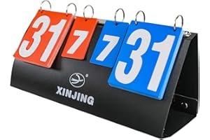 Sutekus Fashing Sports Badminton Scorecard Multi-Functional Practical Scoreboard Flipper Flips Counter Board