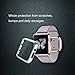 ICE FROG iWatch Series 1 38mm Case, Electroplate Metal Plated PC Slim Hard Protective Bumper HD Screen Protector Full Coverage Case Cover Shell for Apple Watch 38mm - Silver