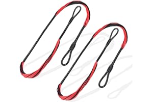 2-piece Set of 17.5-inch, 20 Strand Pistol Crossbow Replacement String, Suitable for Most mini Pistol crossbows and Hunting c