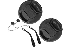 HUIPUXIANG 52mm Lens Cap Cover for Nikon AF-S(Not AF-P) DX 18-55mm f3.5-5.6G ED/VR/VR II,Compatible for Nikon AF(Not AF-S) Nikkor 50mm f/1.8D,AF(Not AF-S) 50mm f/1.4D[2 Pack]