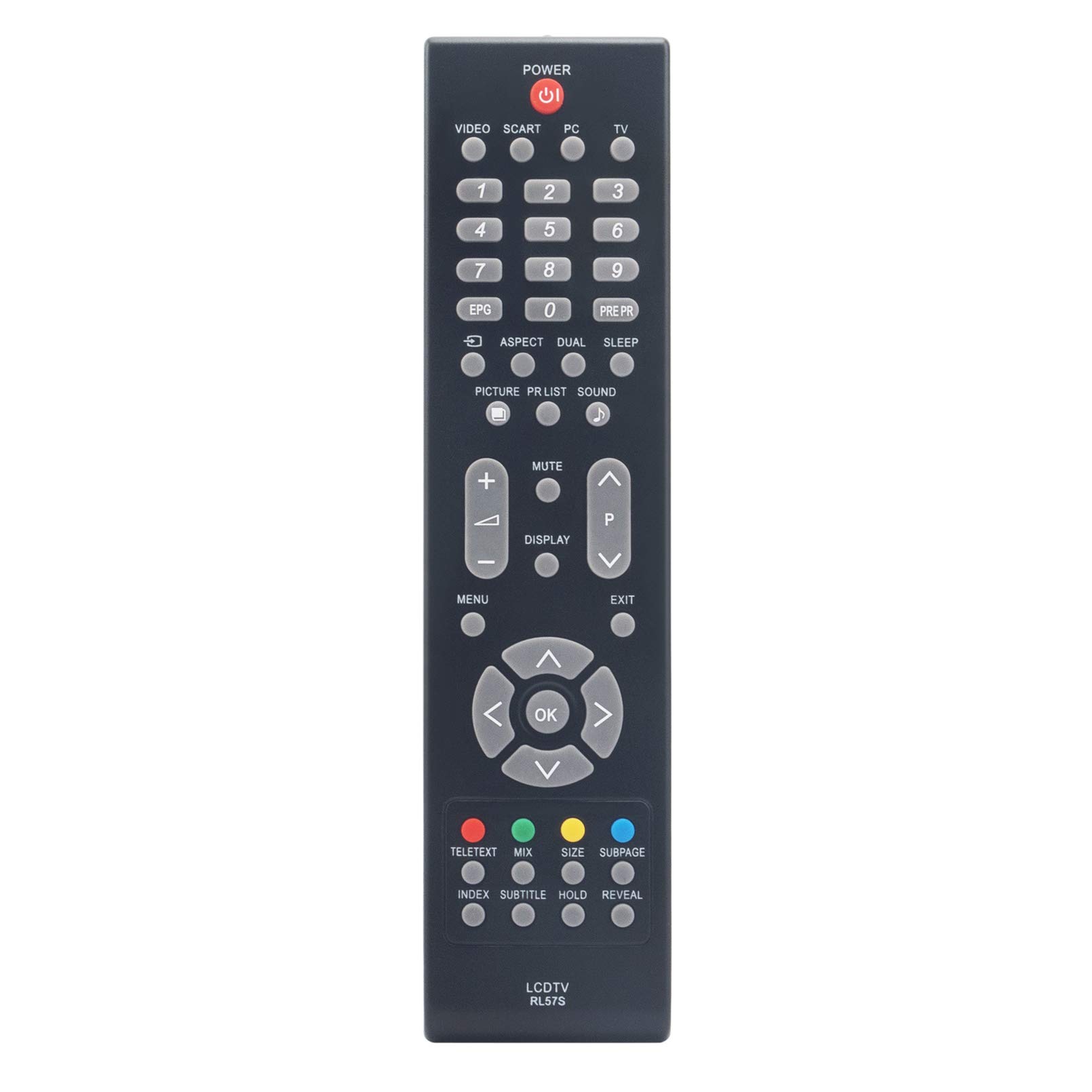 New RL57S Replace Remote Control - VINABTY RL-57S Remote Control Replacement fit for Sharp LCD/LED LCD TV LC-26SB25E LC-26SB25S LC-32SB25E LC-42SB55E LC26SB25E LC26SB25S LC32SB25E Remote Controller