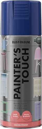 Rust-Oleum Painter's Touch Spray Paint Deep Blue Gloss 400ml Aerosol view 6