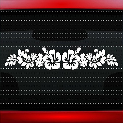 Noizy Graphics Hibiscus 3 Cute Hawaiian Car Sticker Truck Window Vinyl Decal Color