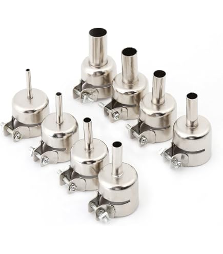 thumbnail image 2 of 4Pcs Hot Air Gun Nozzle Kit Lengthened Elbow 850 BGA Soldering Desoldering Station Accessory 2 of 14