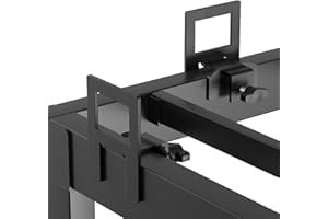 SHOANED Adjustable Non Slip Mattress Gaskets for Metal Bed Frame, 6 Pcs Mattress Holder in Place Gripper, Anti-Slip Baffle Retainer Bar, Keep Mattress from Sliding, Black