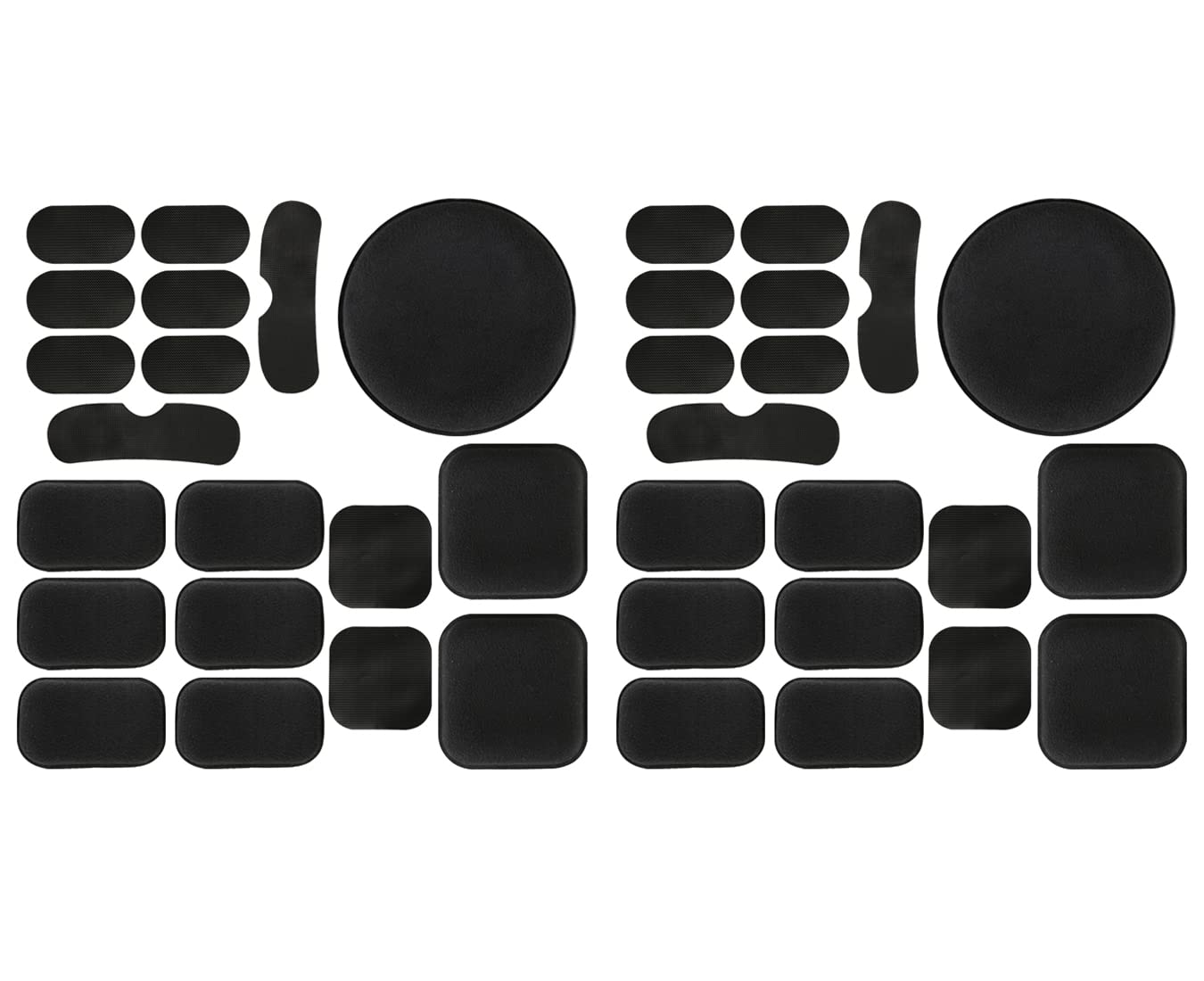 Yzpacc 38Pcs Universal Airsoft Helmet Pads, Tactical Helmet Replacement Foam Padding Kits Bicycle Accessories Mats for Fast Mich CS ACH FMA USMC PASGT
